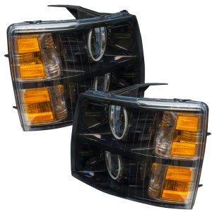 Chevrolet Silverado Headlight Halo Kit - ORACLE Lighting - Round Style - Red - `07-`13